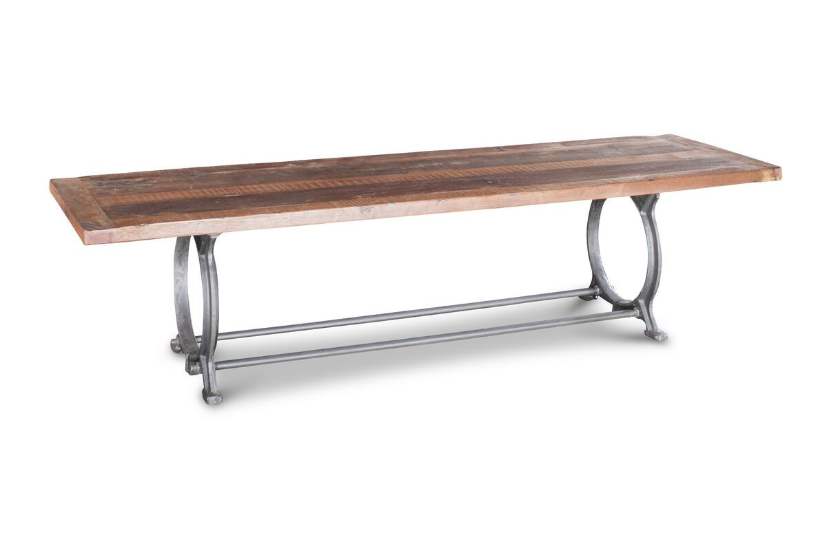 Banc en teck ancien marron Banc en teck ancien marron