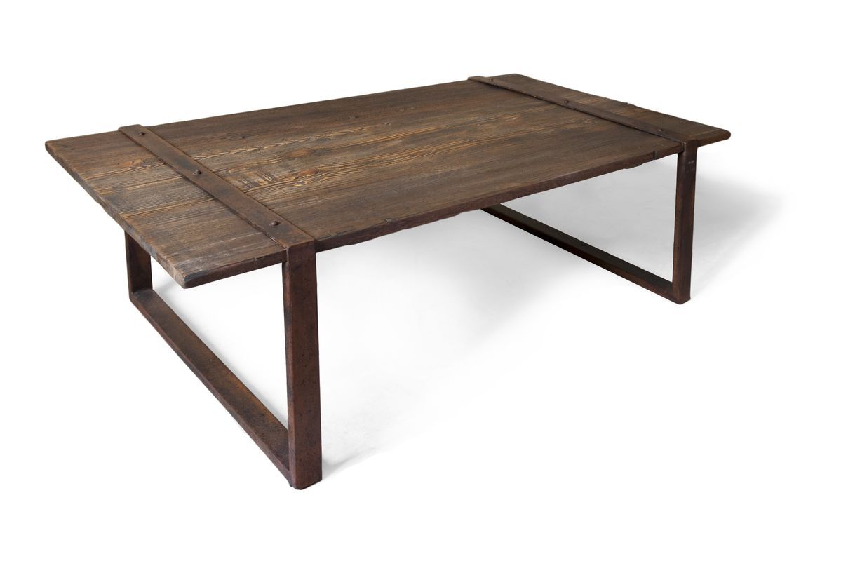 Table basse en bois marron