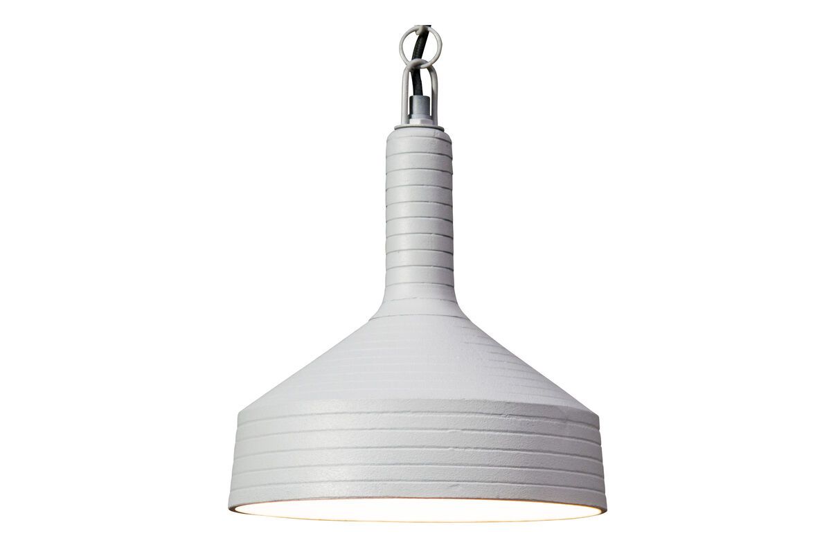 Suspension vintage en métal gris Suspension vintage en métal gris