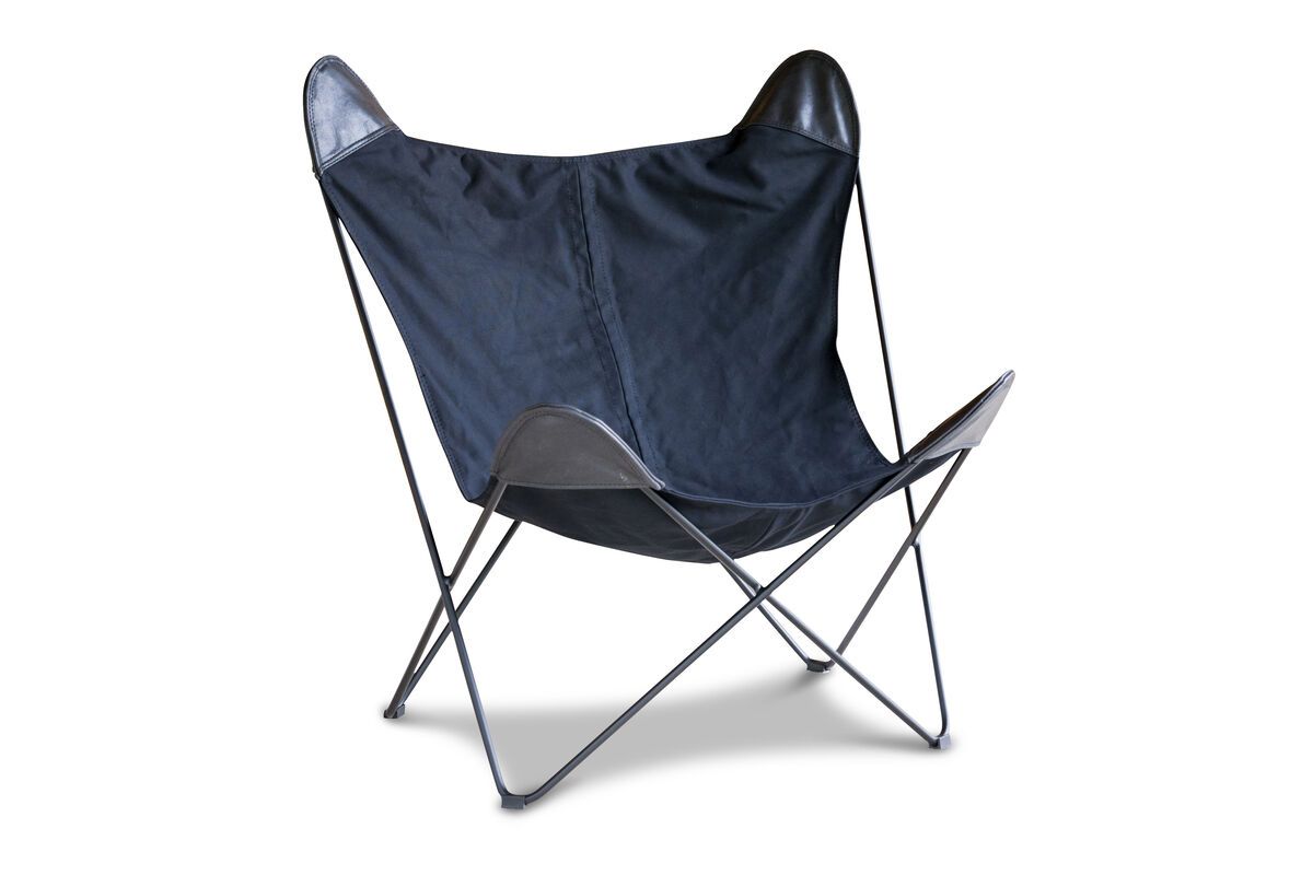 Fauteuil en toile noire Fauteuil en toile noire