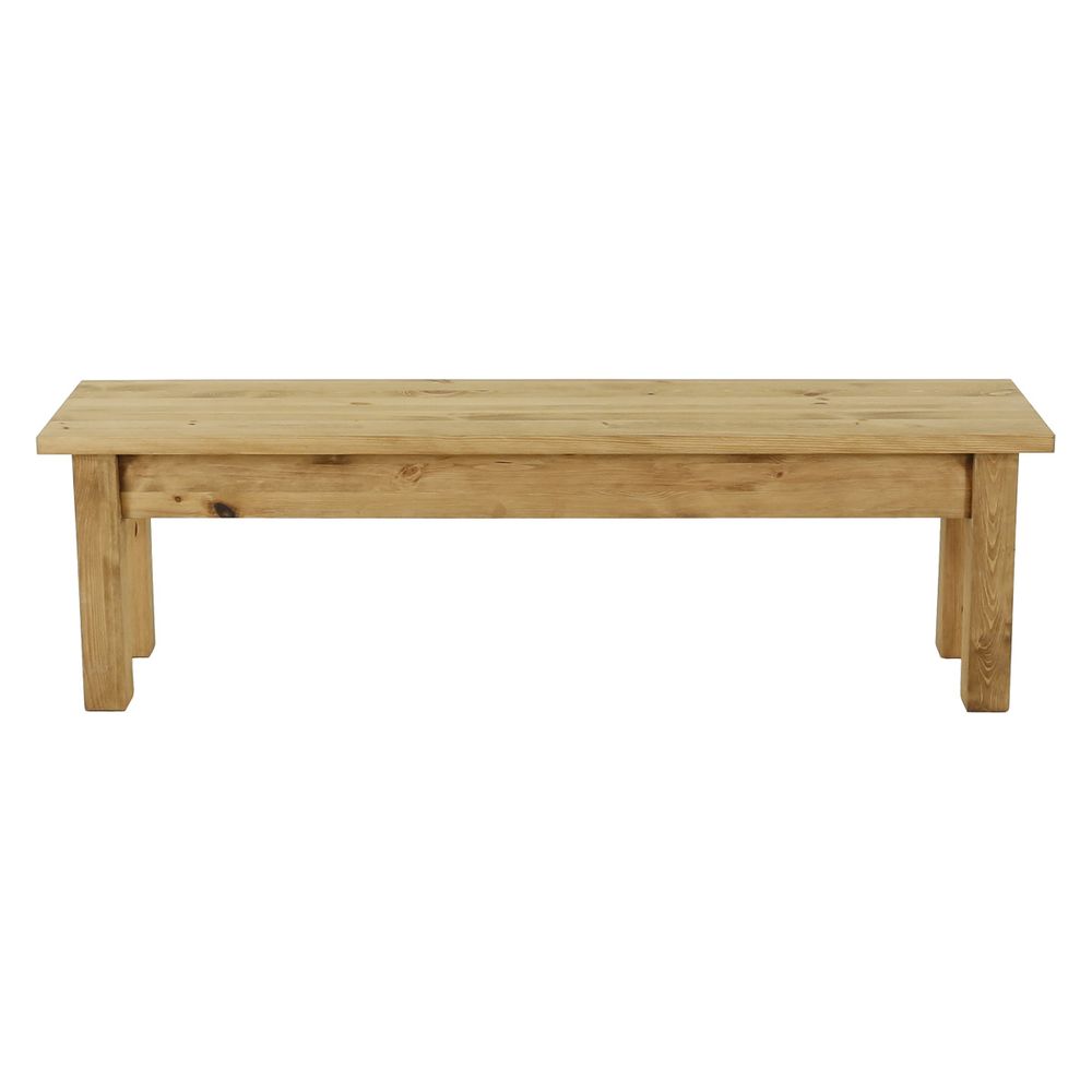 Banc rustique pin massif 160 cm Banc rustique pin massif 160 cm