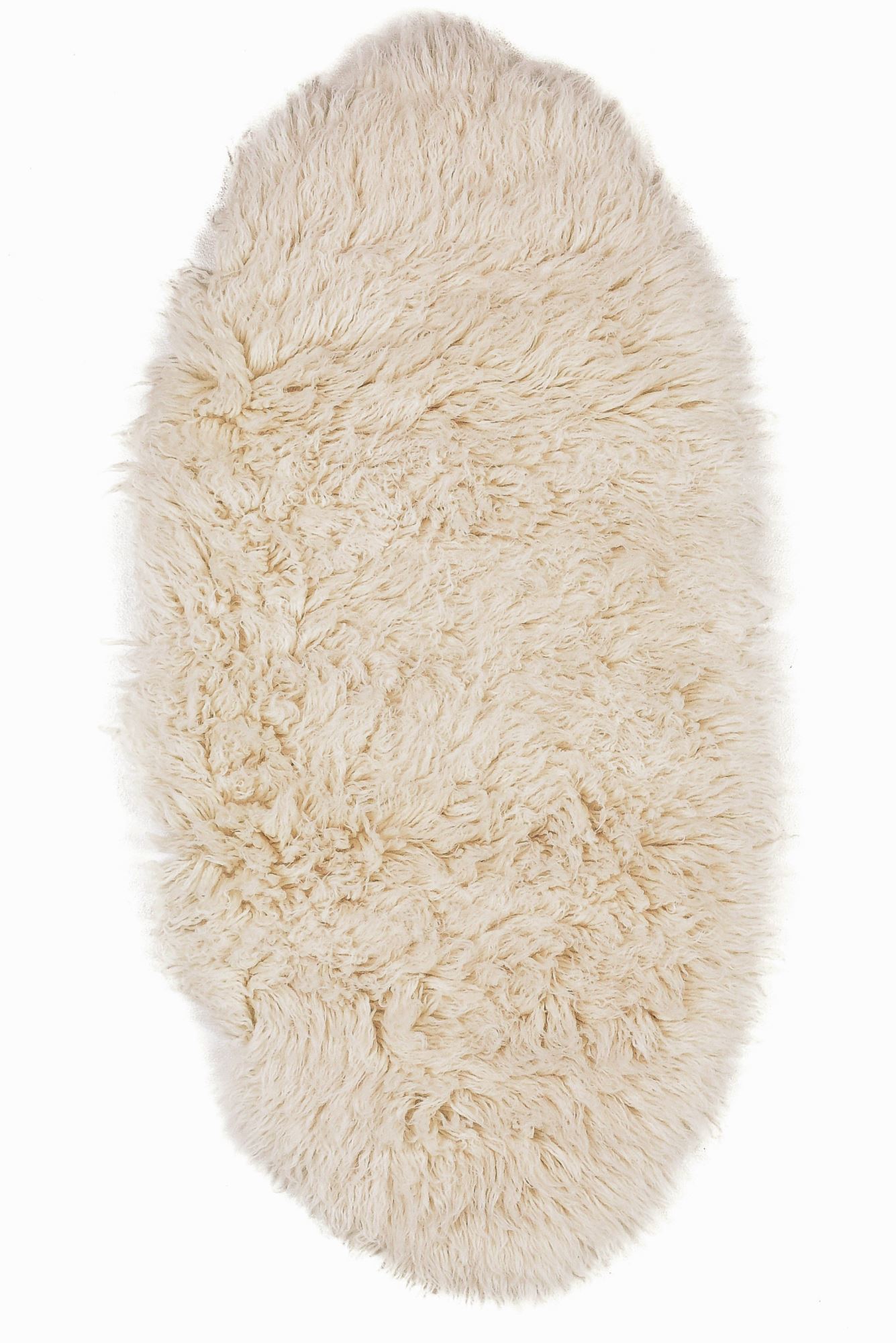 Tapis tissé à la main en laine naturelle Nature 70x140