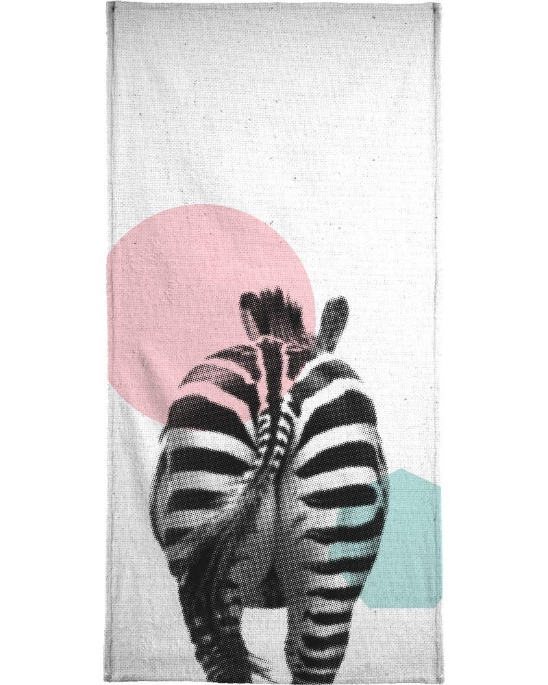 Serviette de bain en éponge-velours en Bleu & Noir/40x80 Serviette de bain en éponge-velours en Bleu & Noir/40x80