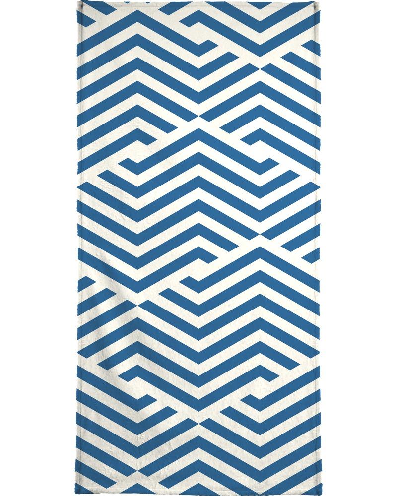 Serviette de bain en éponge-velours en Bleu/40x80 Serviette de bain en éponge-velours en Bleu/40x80