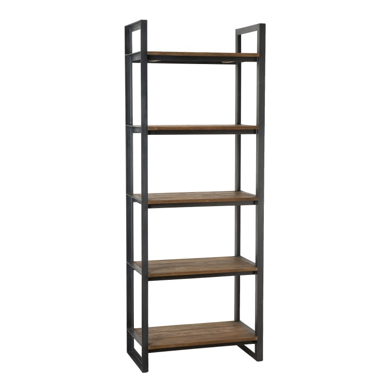 Etagère 5 niveaux bois teck recyclé et métal Etagère 5 niveaux bois teck recyclé et métal