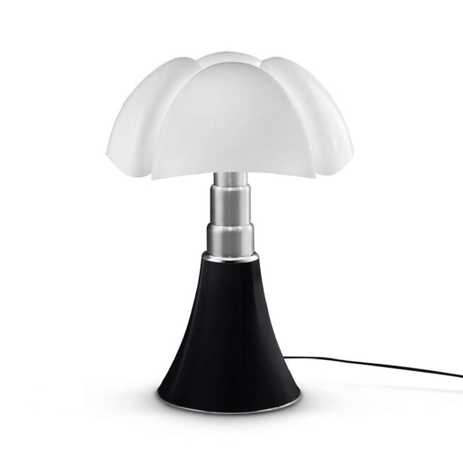 Lampe Dimmer LED pied télescopique noir H50-62cm
