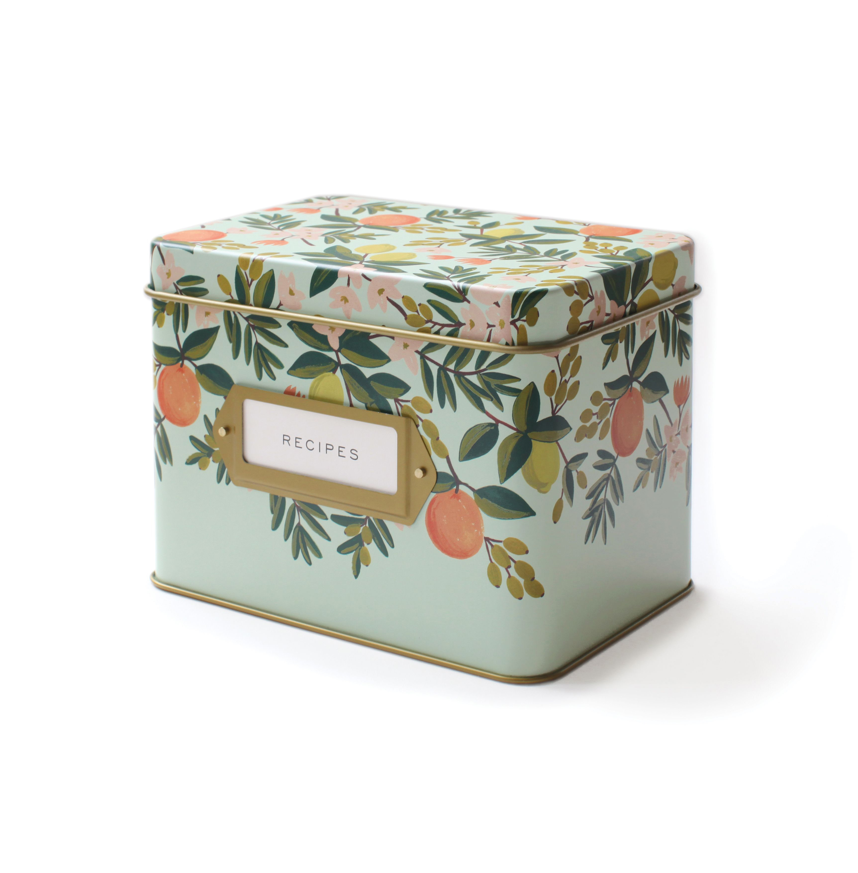 Boîte à recettes citrus floral (photo) Boîte à recettes citrus floral