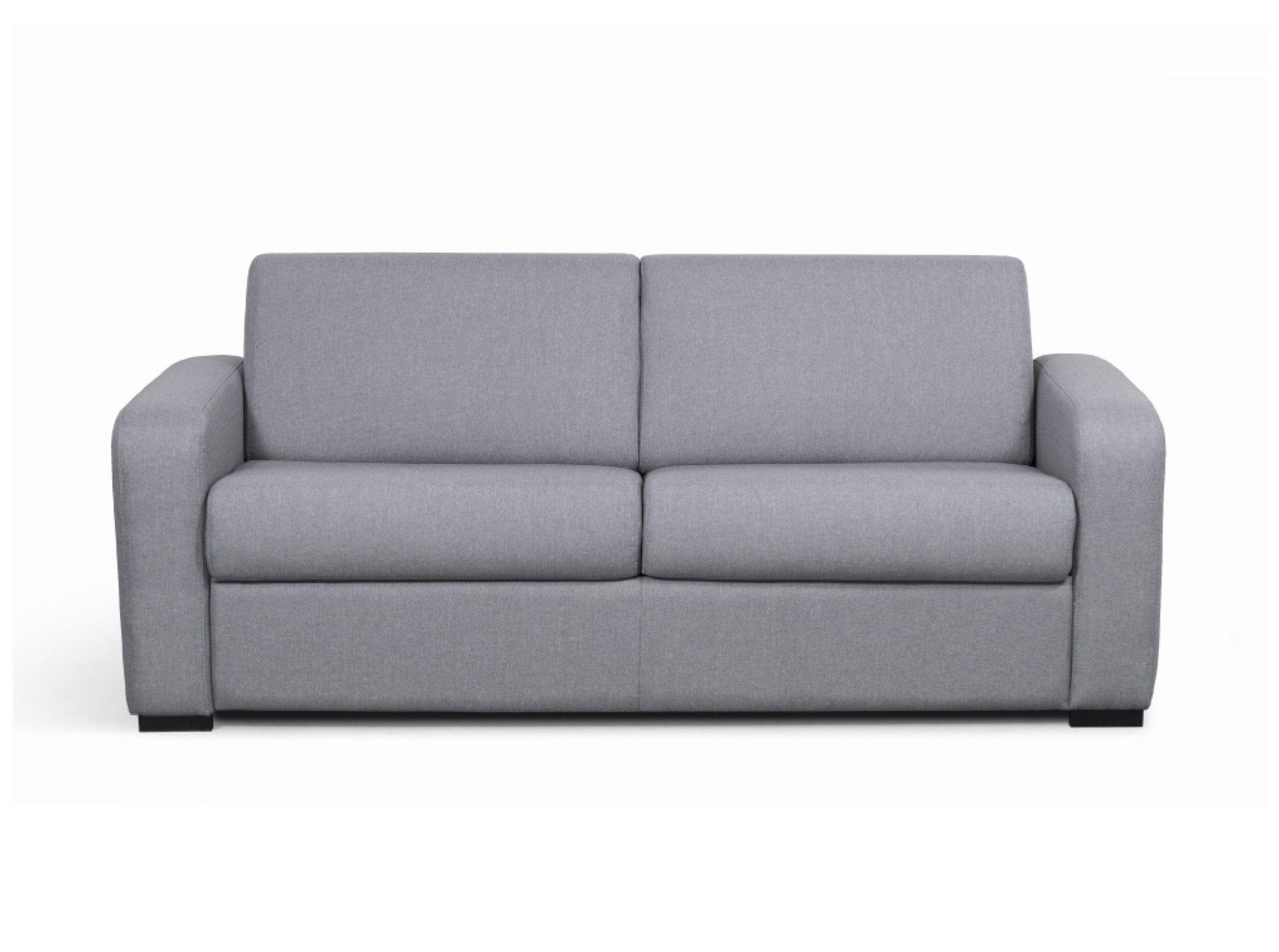 Canapé convertible express 3 places en tissu gris clair