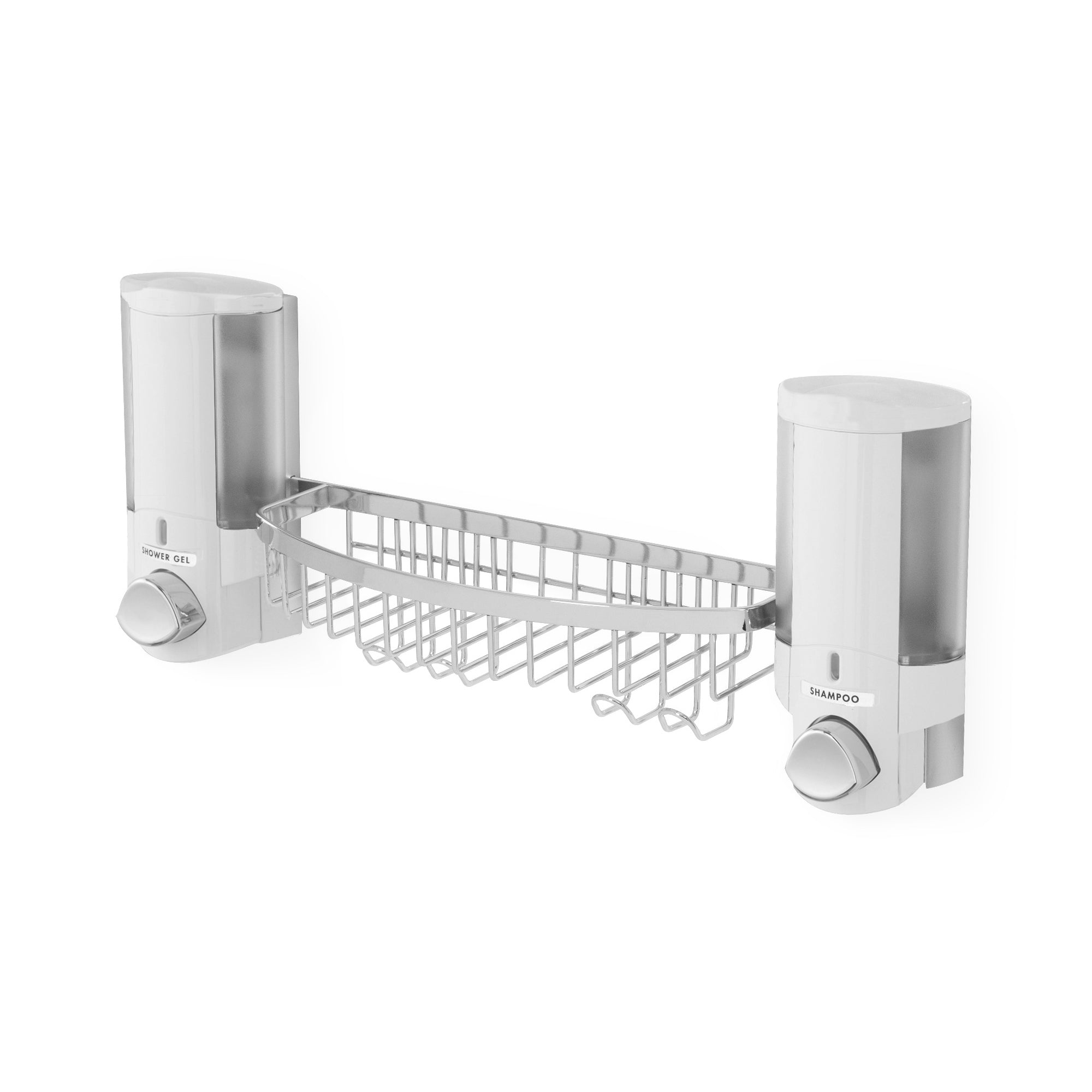 Distributeur de savon double et étagère Distributeur de savon double et étagère