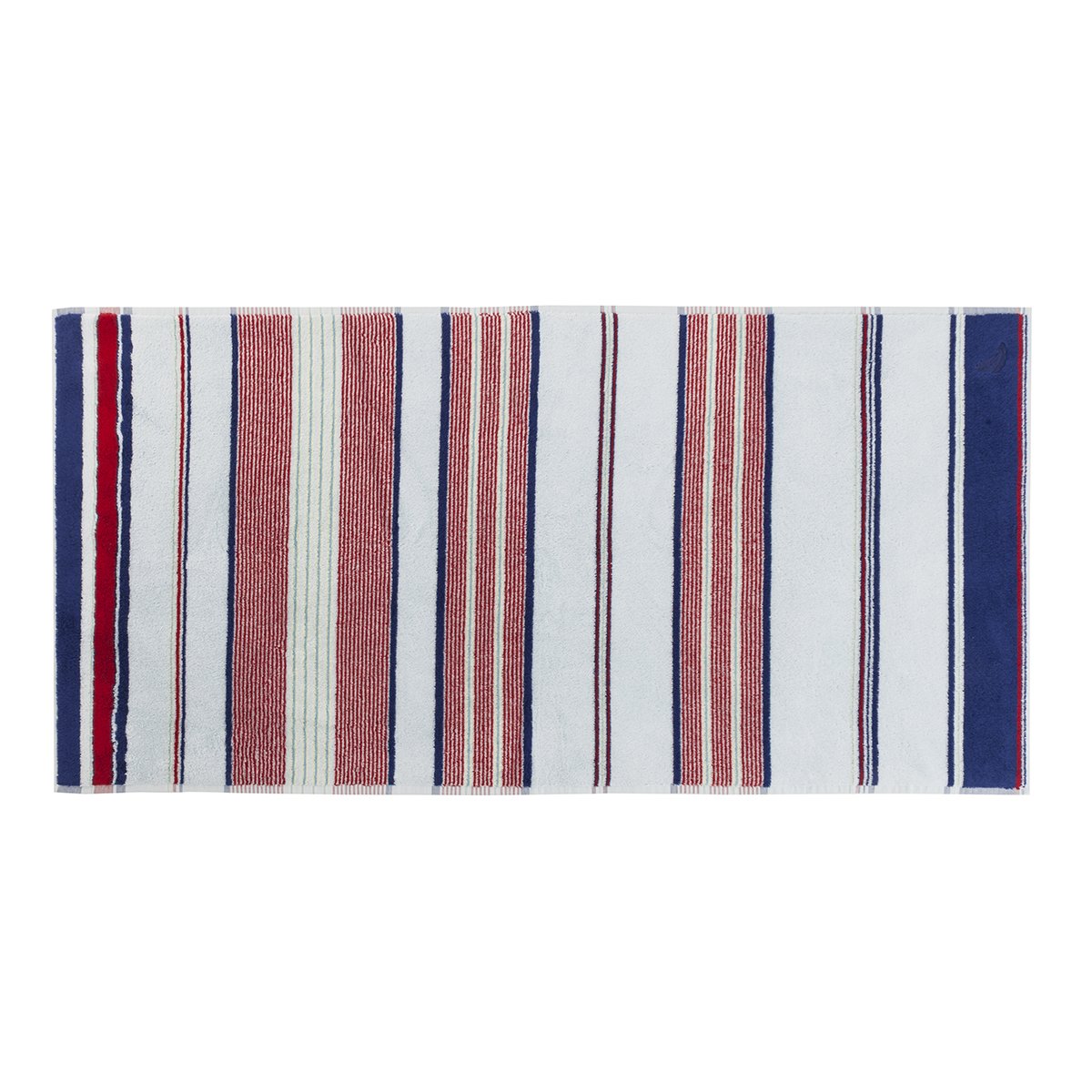 Drap de douche coton 70x140 cm bleu foncé rayé Drap de douche coton 70x140 cm bleu foncé rayé