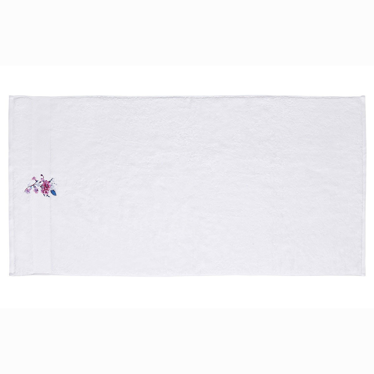 Drap de douche coton 70x140 cm blanc Drap de douche coton 70x140 cm blanc