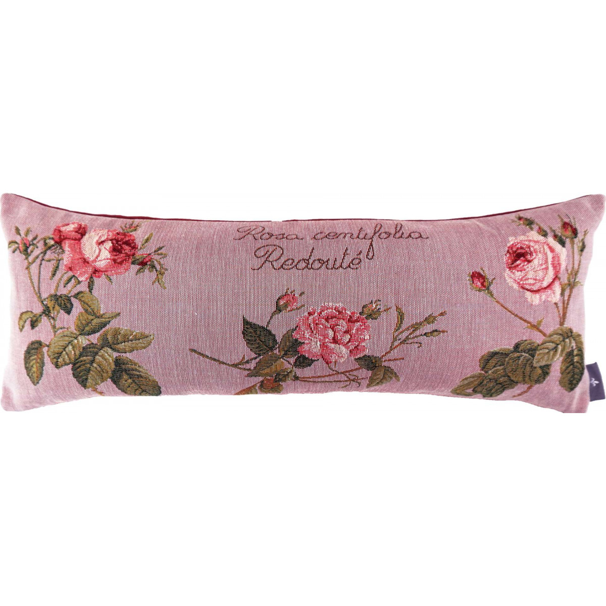 Coussin roses de redouté made in france rose 25x60 Coussin roses de redouté made in france rose 25x60