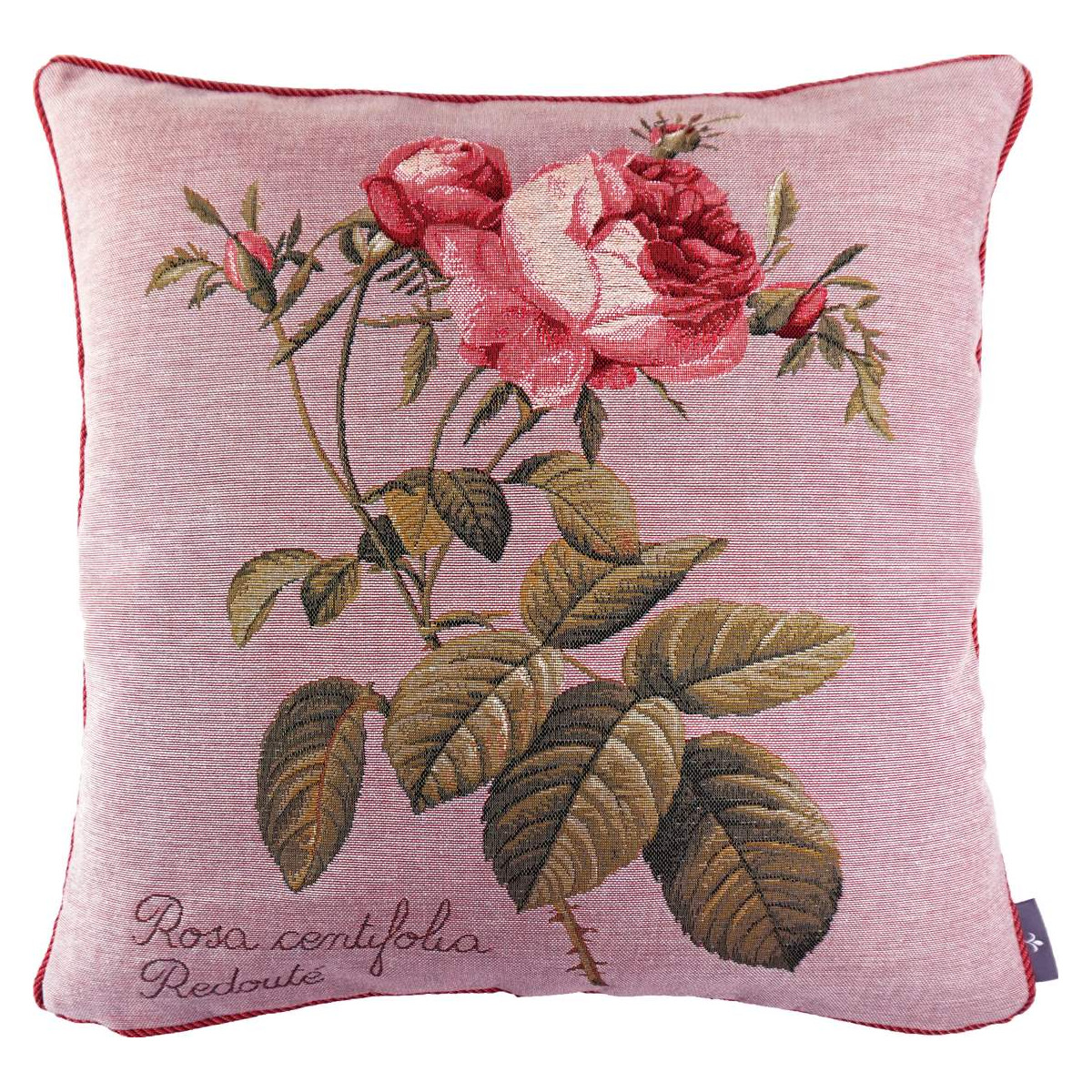 Coussin rose à droite made in france rose 50x50 Coussin rose à droite made in france rose 50x50