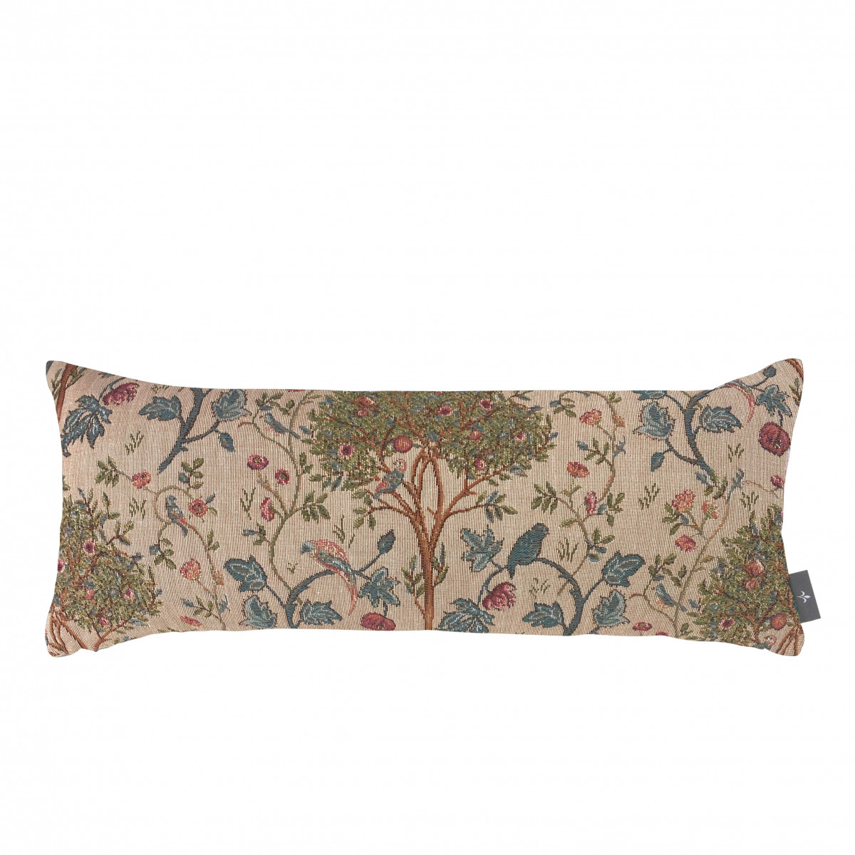 Coussin tapisserie kelmscott tree made in france beige 25x60