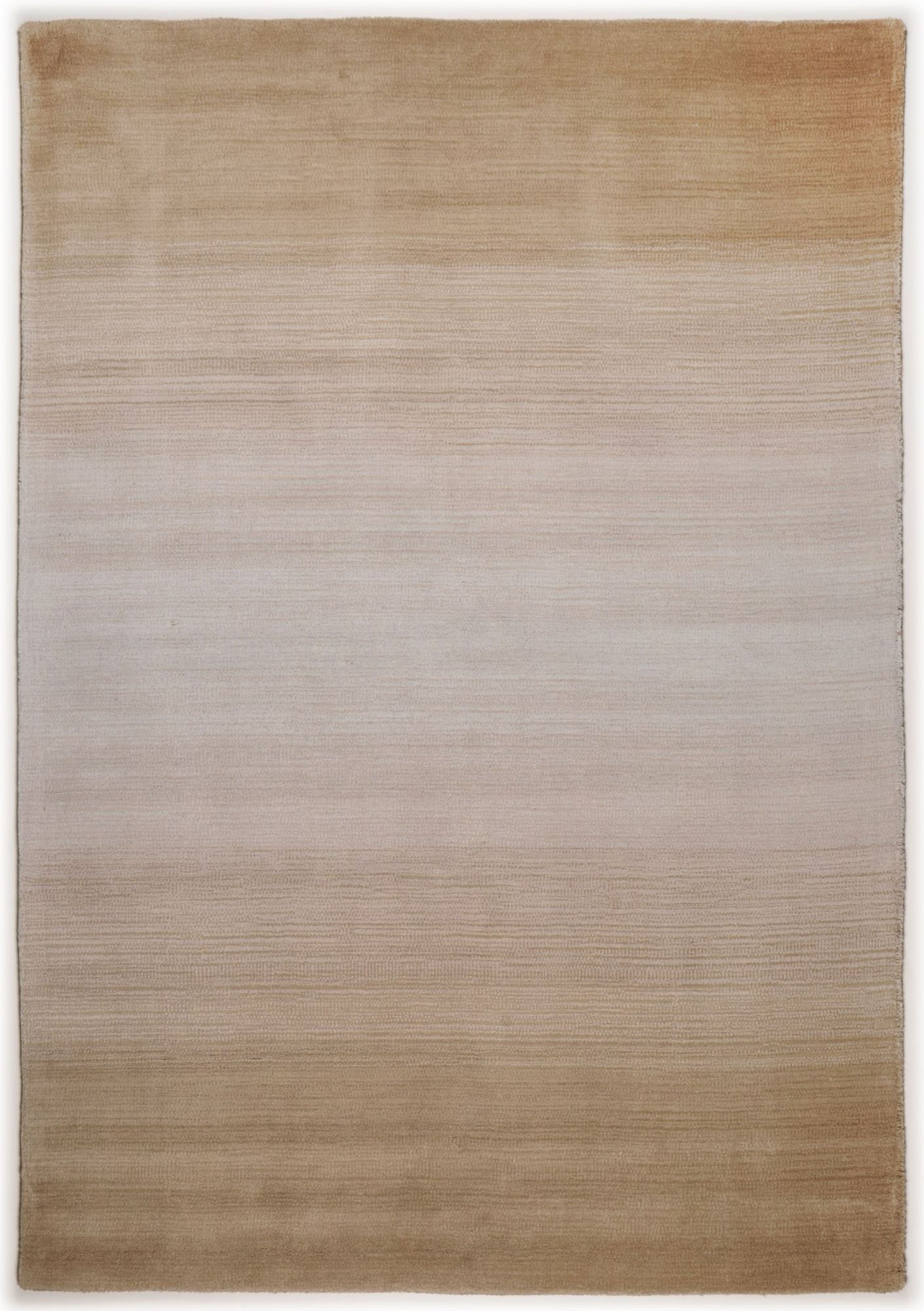 Tapis dégradé de couleur en laine Beige 140x200 Tapis dégradé de couleur en laine Beige 140x200