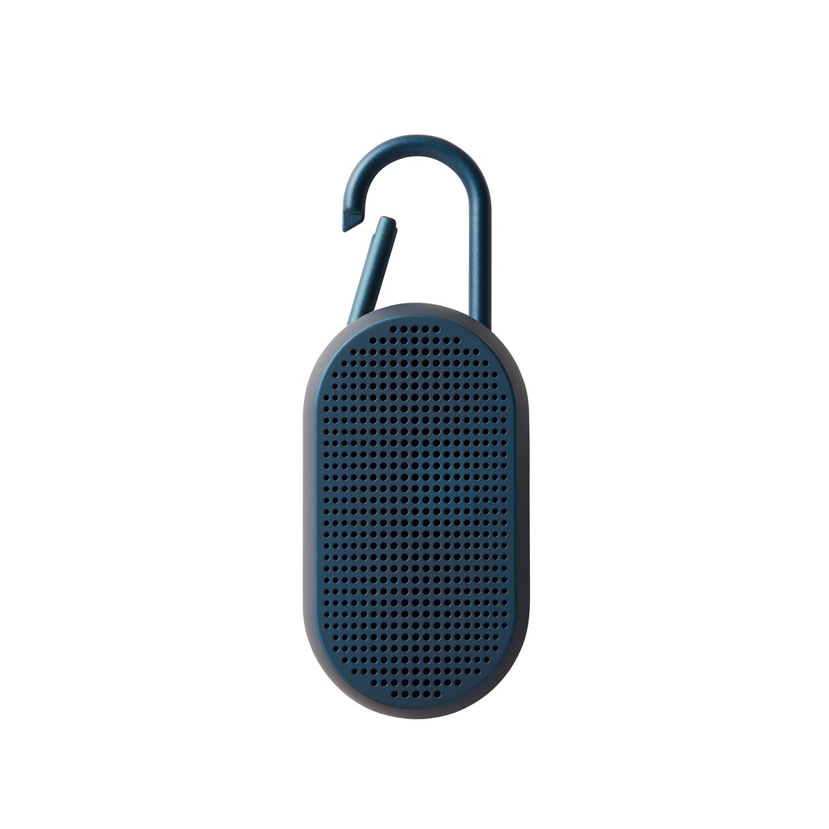 Enceinte bluetooth avec mousqueton en ABS bleu nuit Enceinte bluetooth avec mousqueton en ABS bleu nuit