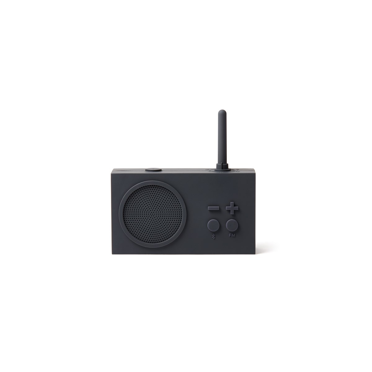 Enceinte Bluetooth et Radio en Gomme Gris anthracite Enceinte Bluetooth et Radio en Gomme Gris anthracite