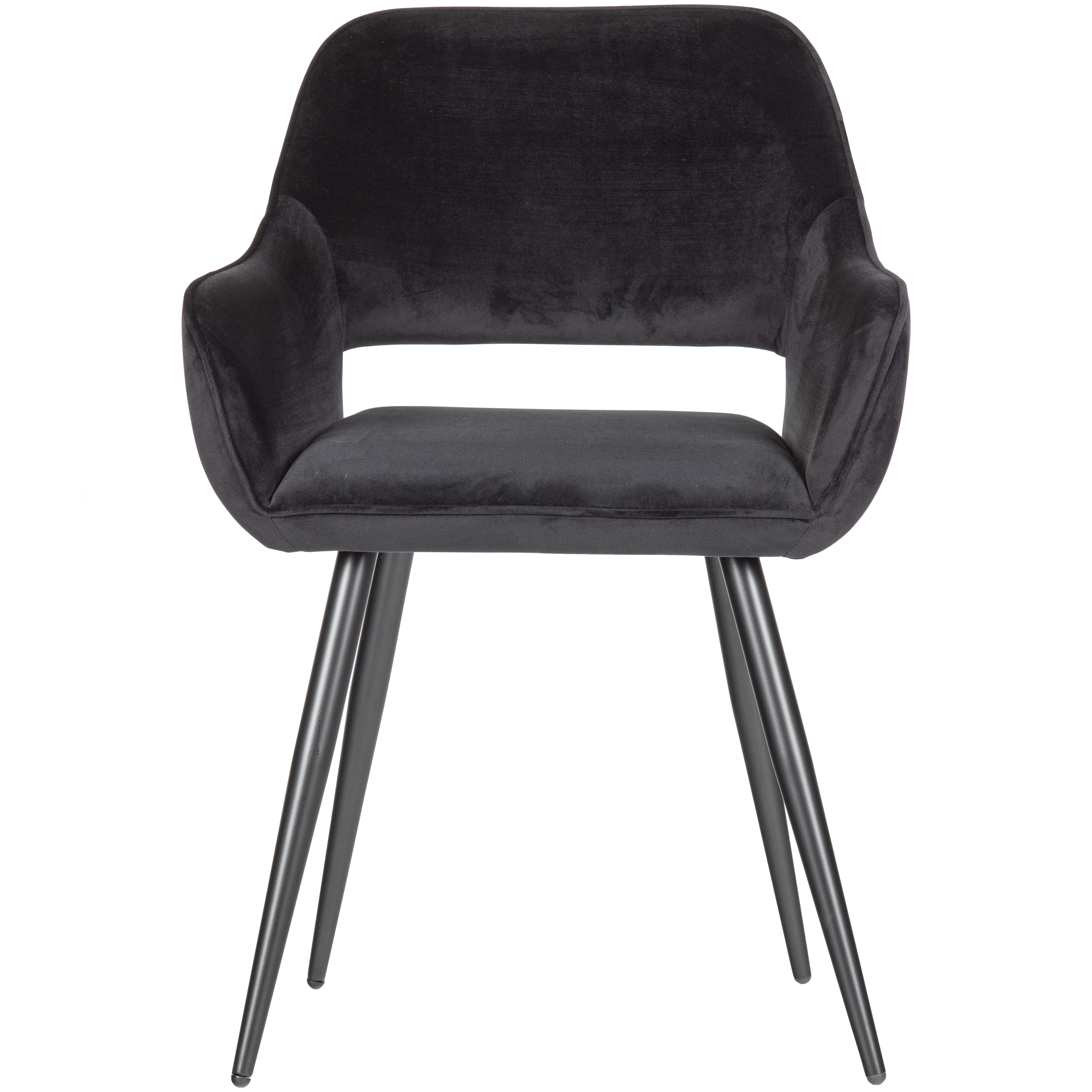 2 fauteuils de table en velours noir 2 fauteuils de table en velours noir