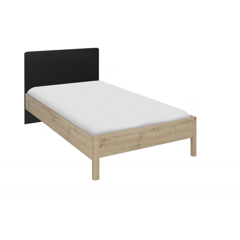 Lit 90x190 beige et noir (photo) Lit 90x190 beige et noir