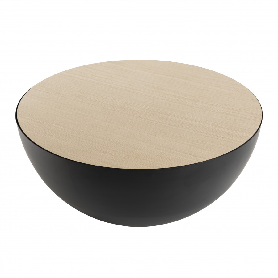Table basse coque base métal Table basse coque base métal