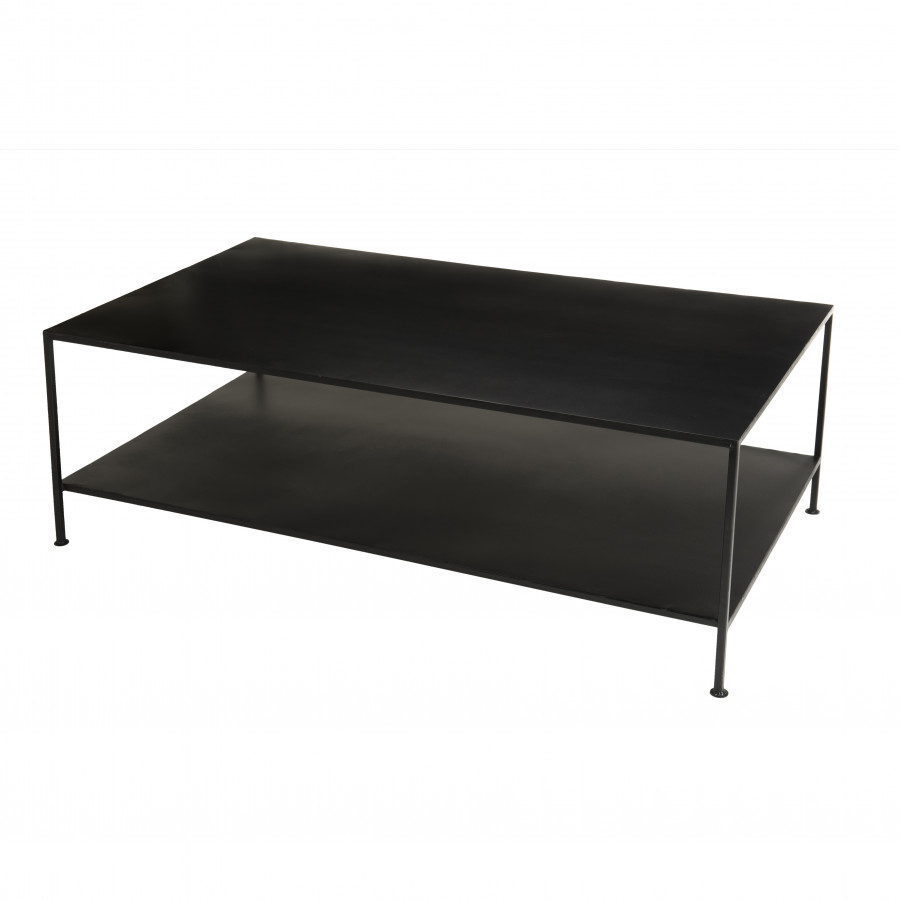 Table basse industrielle rectangulaire métal