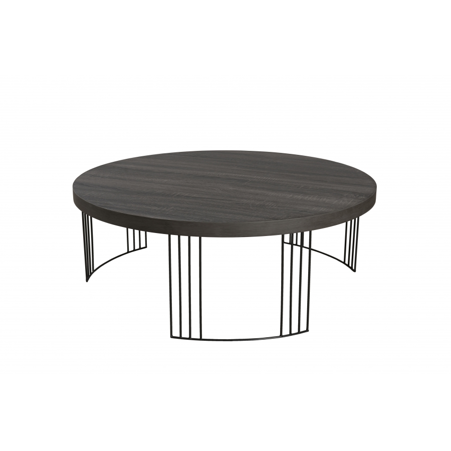 Table basse ronde 95 x 95 cm pieds mÃ©tal
