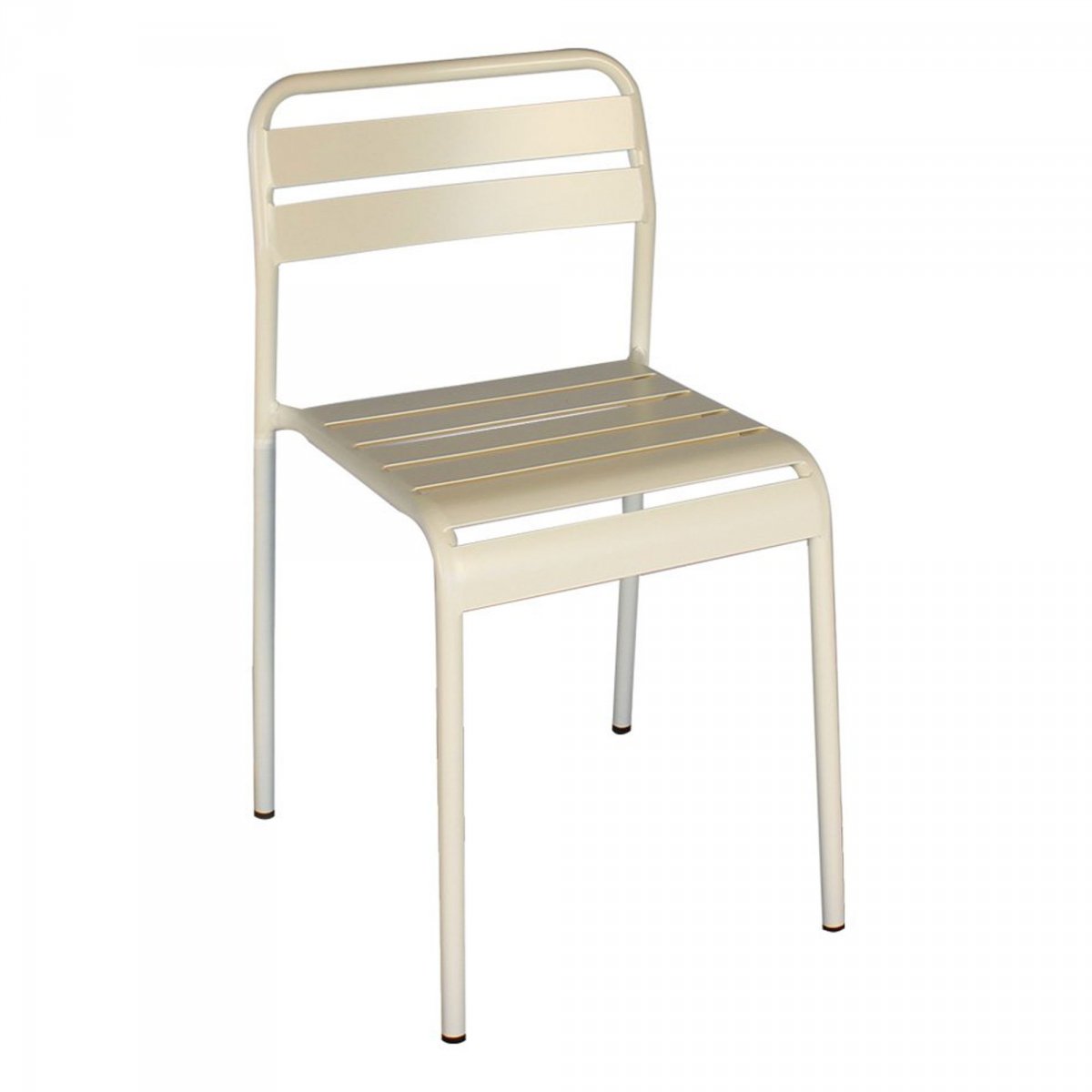 Chaise design en métal ODILE Beige Chaise design en métal ODILE Beige