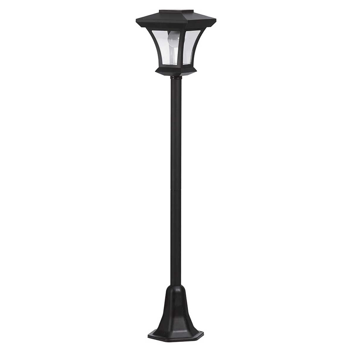 THEODOR - Lampadaire solaire acier noir H120cm