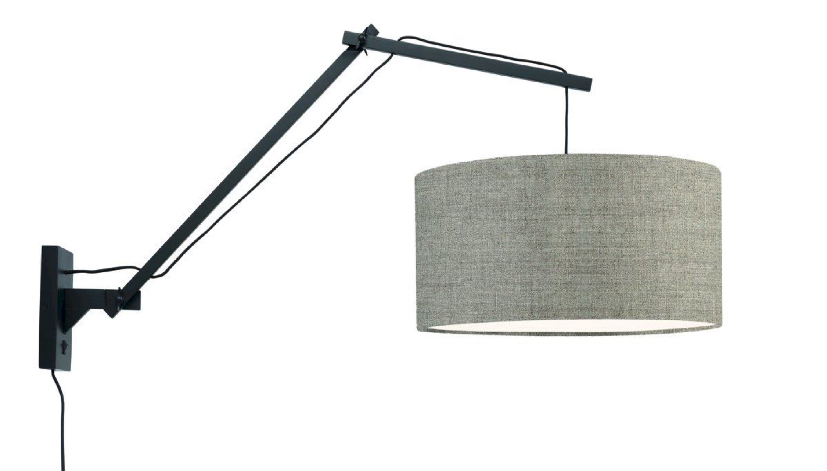 Applique bambou noir/lin L95cm Applique bambou noir/lin L95cm