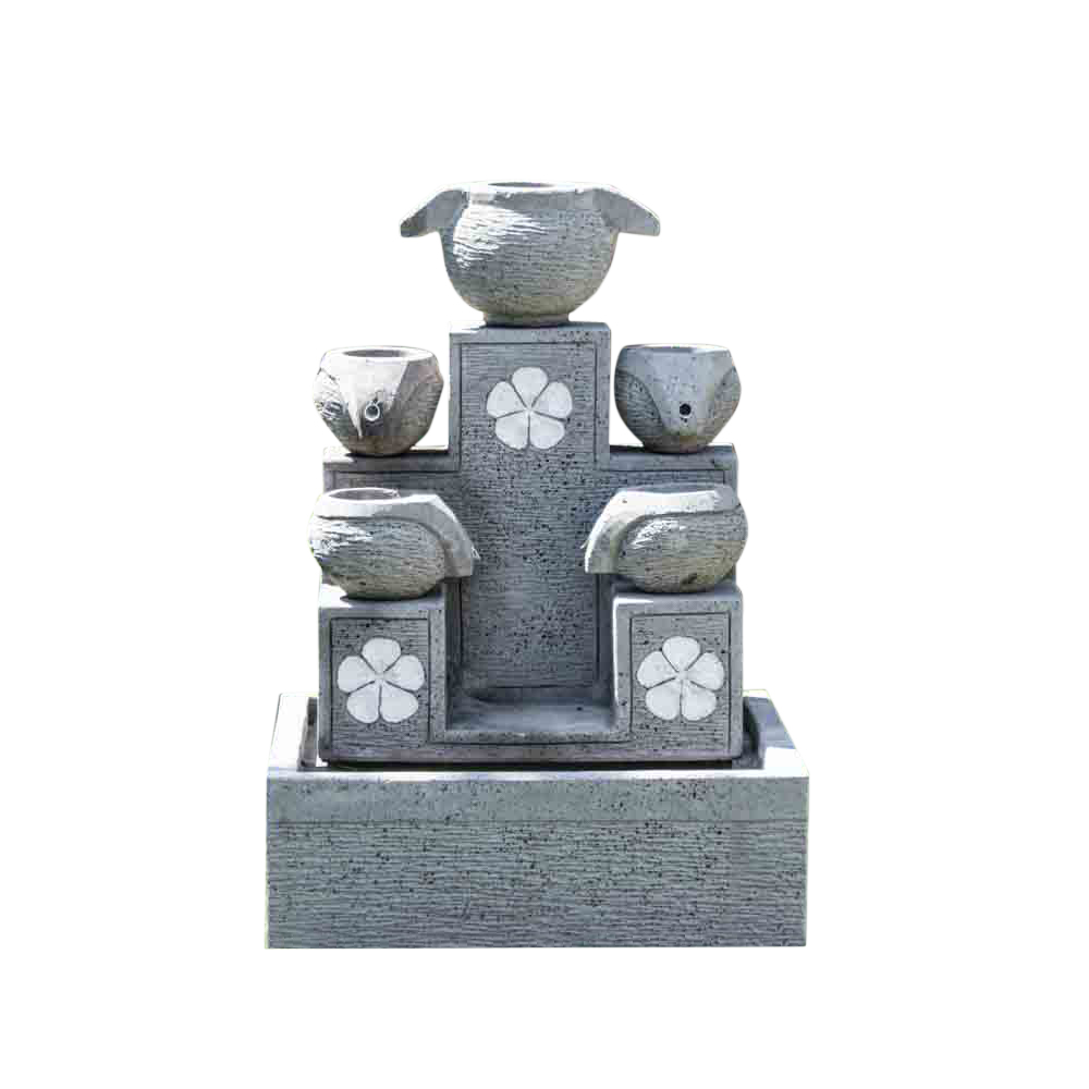 Fontaine 5 coupes grise H90cm Fontaine 5 coupes grise H90cm