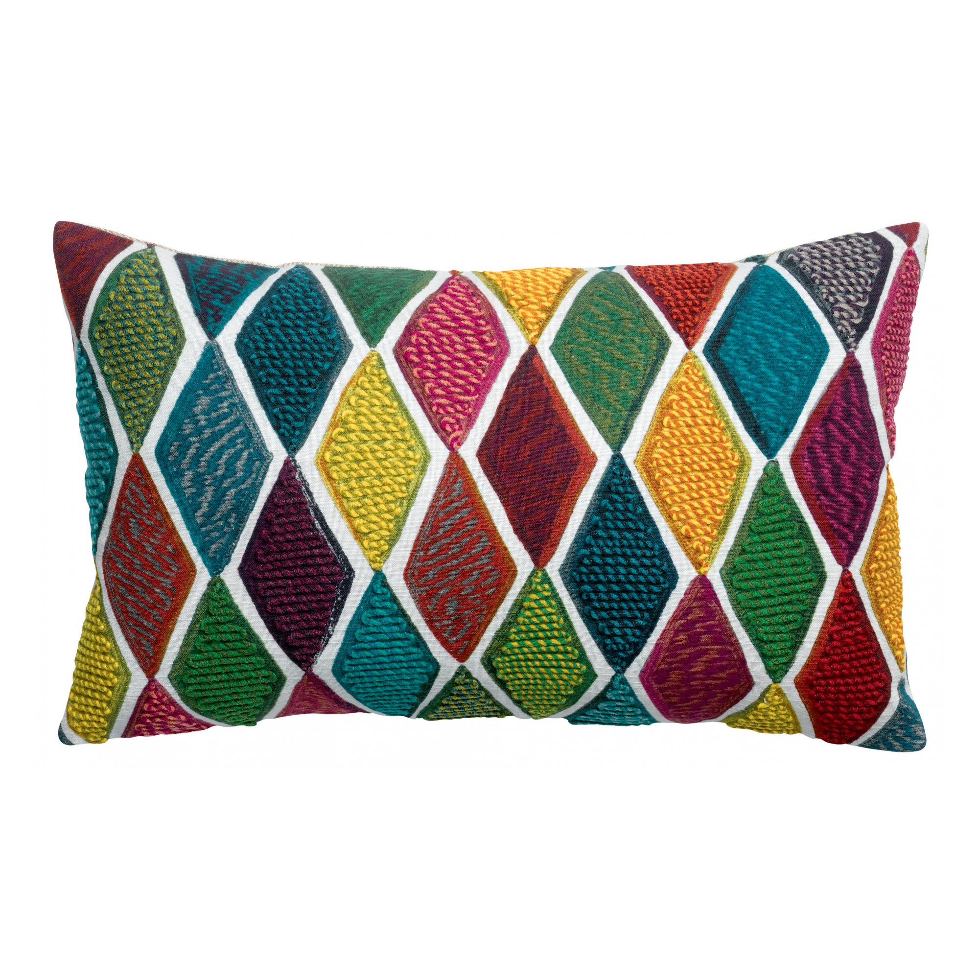 Coussin en coton multico 30 x 50 (photo) Coussin en coton multico 30 x 50