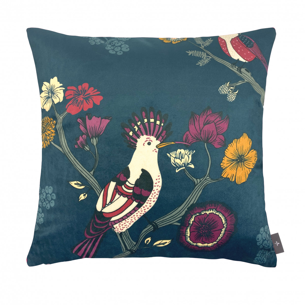 Coussin imprimé les oiseaux foncé 47x47 (photo) Coussin imprimé les oiseaux foncé 47x47