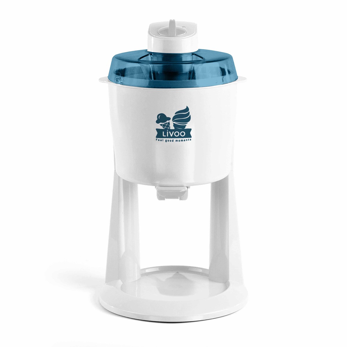 Machine à glace italienne en plastique blanc (photo) Machine à glace italienne en plastique blanc