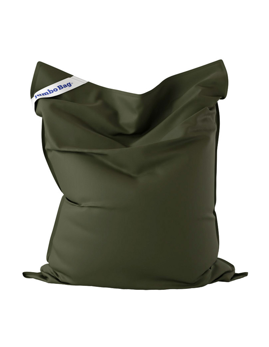 Coussin géant d'extérieur en tissu vert olive Coussin géant d'extérieur en tissu vert olive