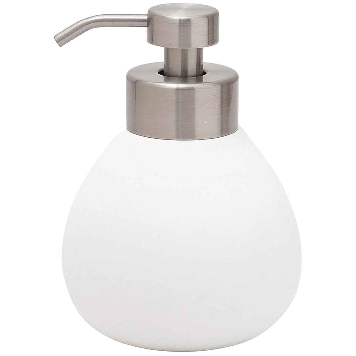 Distributeur de savon en céramique Blanc Distributeur de savon en céramique Blanc