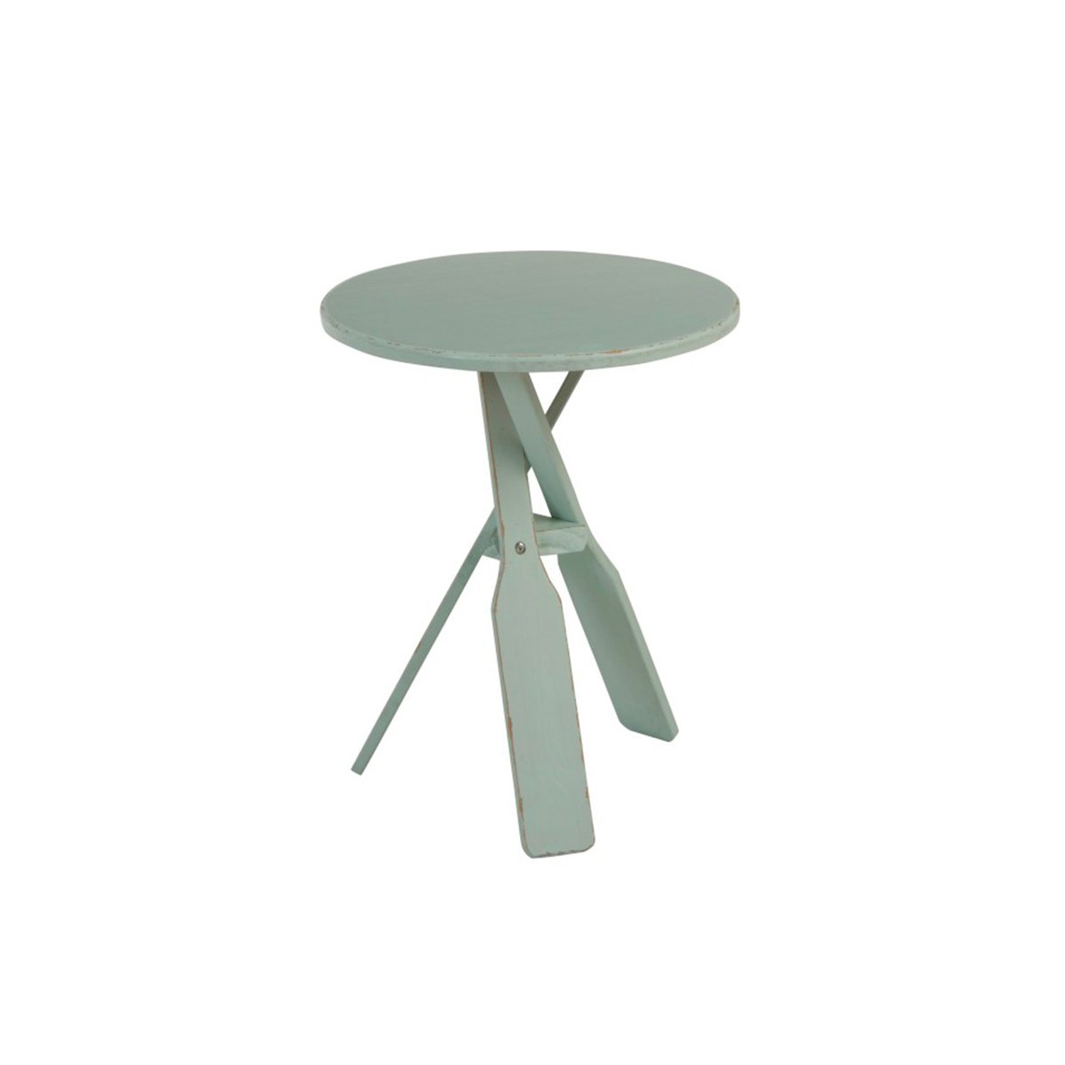 Table de chevet minimaliste en bois Bleu