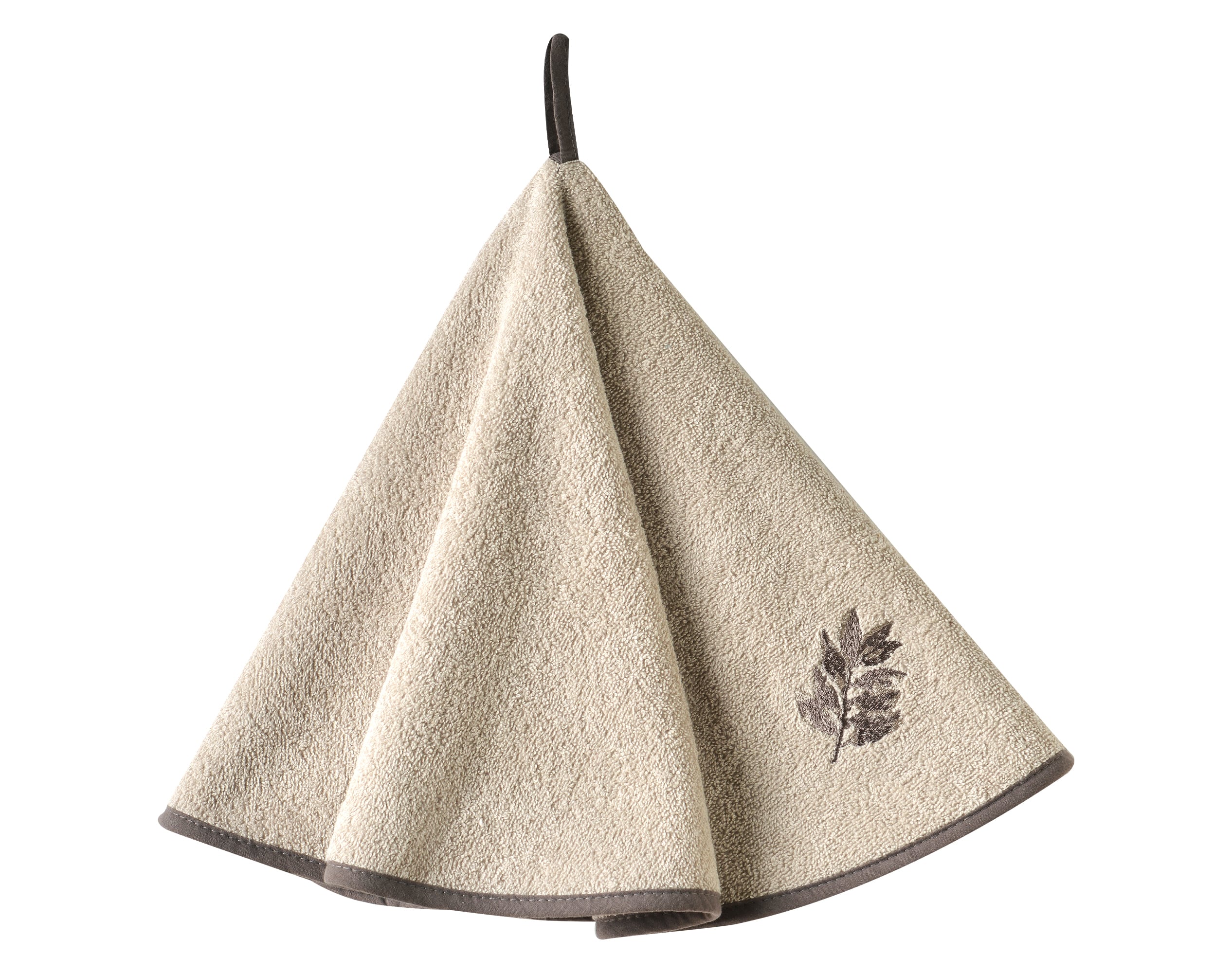 Essuie-mains beige en coton 60x60 (photo) Essuie-mains beige en coton 60x60