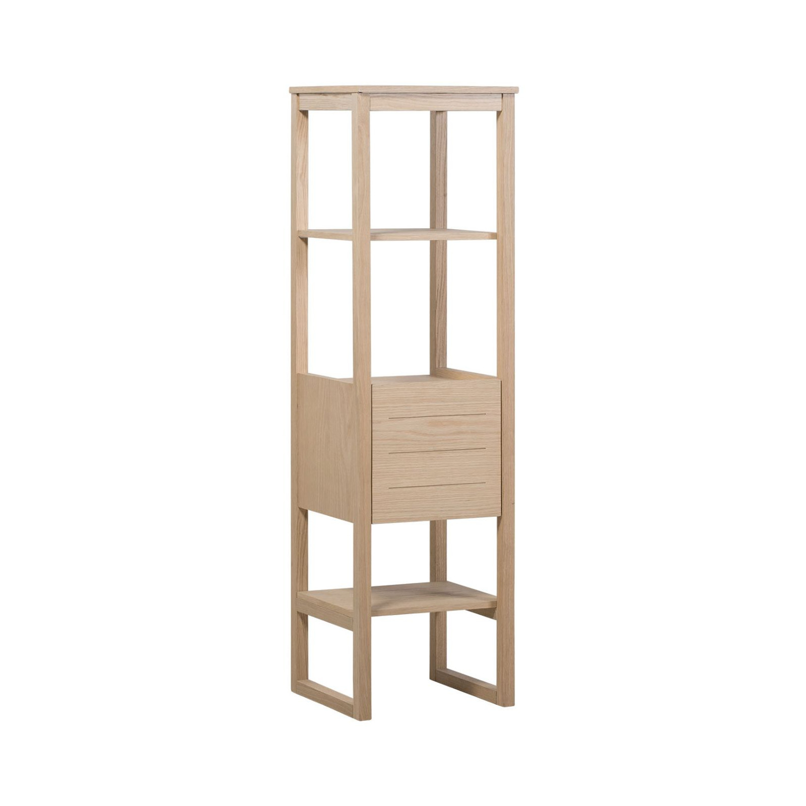 Colonne de salle de bain effet bois clair (photo) Colonne de salle de bain effet bois clair