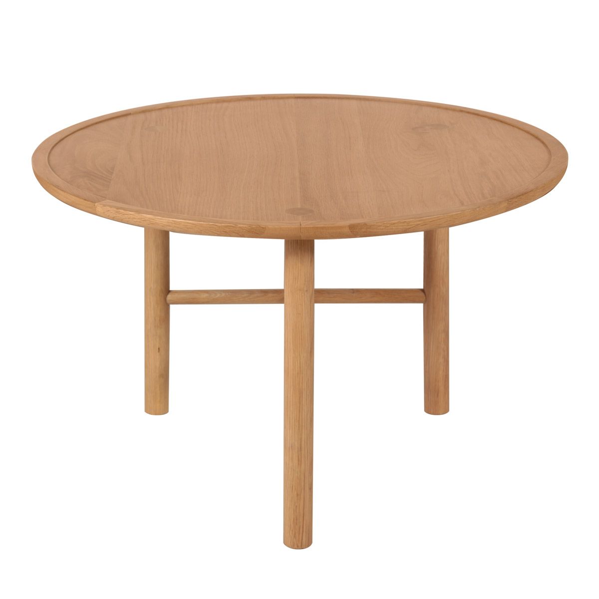 Table basse ronde en chêne clair D 70 cm Table basse ronde en chêne clair D 70 cm