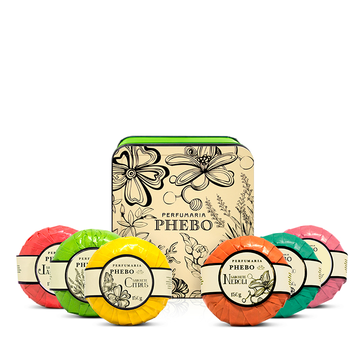 COFFRET LAVANDA - Coffret de 6 savons collection Águas de Phebo COFFRET LAVANDA - Coffret de 6 savons collection Águas de Phebo