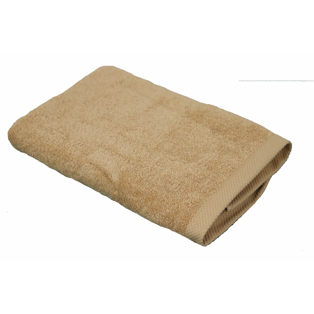 Drap de douche éponge en coton beige 70x140 cm Drap de douche éponge en coton beige 70x140 cm