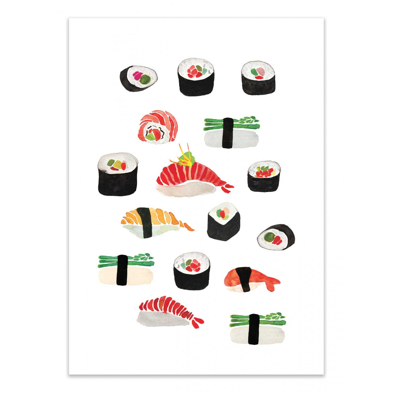SUSHI - Affiche d'art 50 x 70 cm SUSHI - Affiche d'art 50 x 70 cm