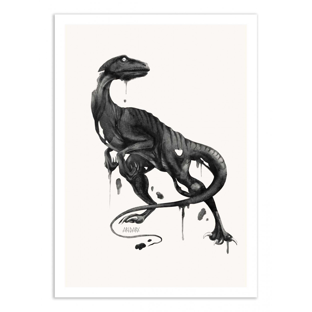 VELOCIRAPTOR - DARY MALTSEVA - Affiche d'art 50 x 70 cm (photo) VELOCIRAPTOR - DARY MALTSEVA - Affiche d'art 50 x 70 cm