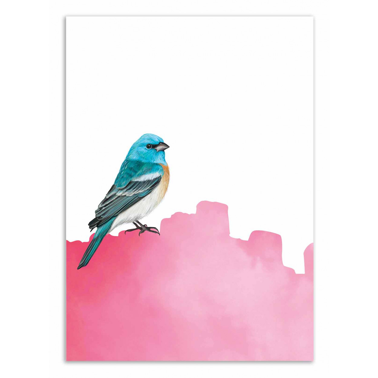 BIRD PINK - SEVEN TREES - Affiche d'art 50 x 70 cm (photo) BIRD PINK - SEVEN TREES - Affiche d'art 50 x 70 cm