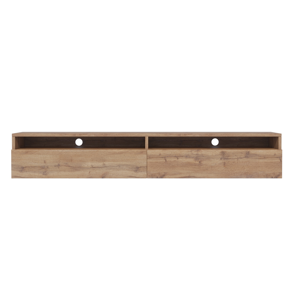 Meuble tv moderne 180 cm chêne wotan