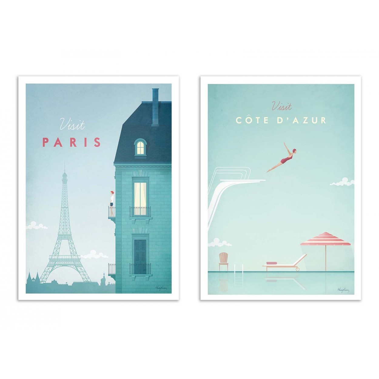 2 Affiches d'art 30 x 40 cm 2 Affiches d'art 30 x 40 cm