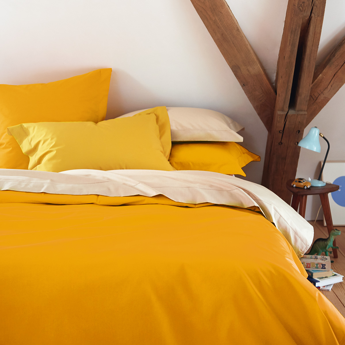 Drap plat percale Mangue 180 x 290 cm Drap plat percale Mangue 180 x 290 cm