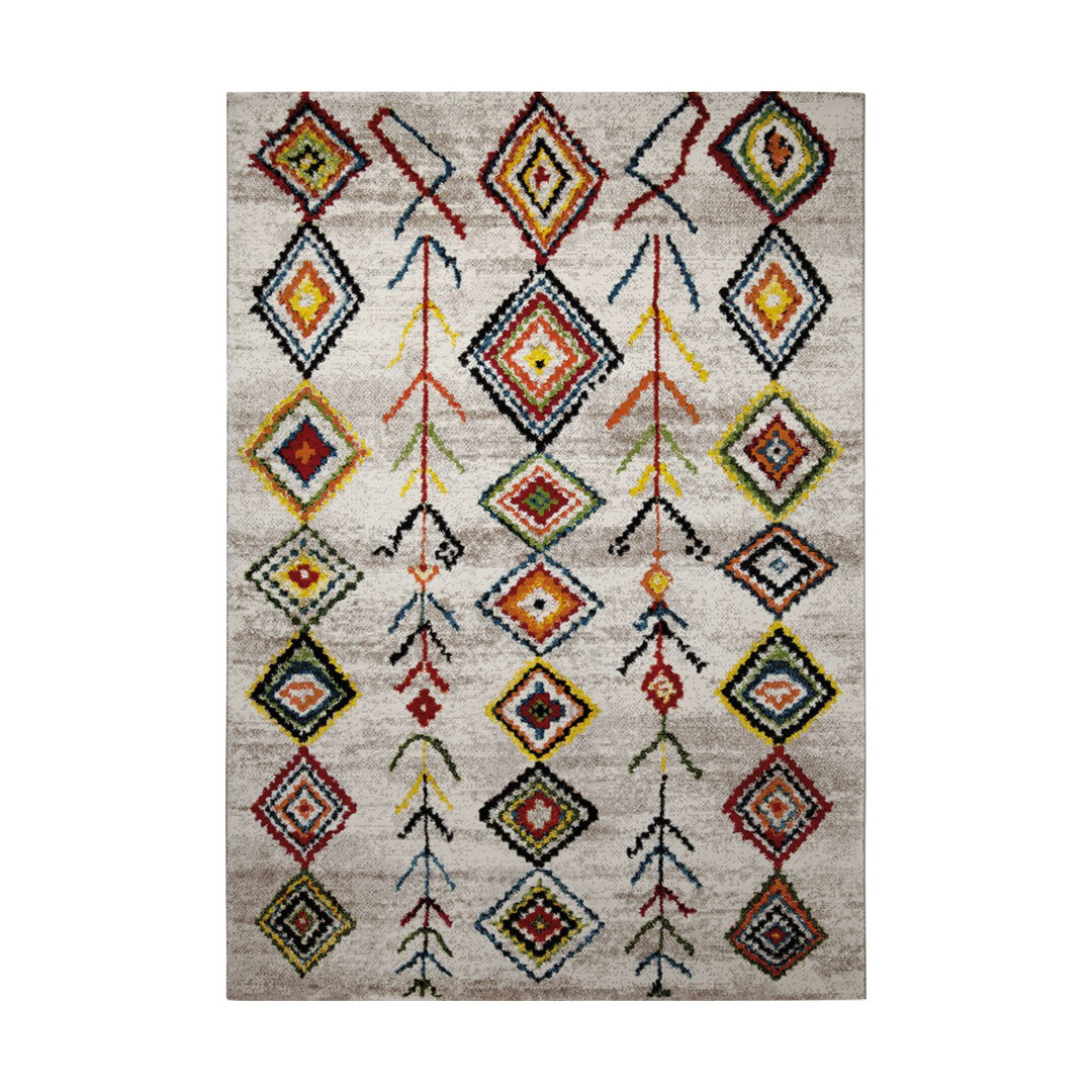 Tapis inspiration berbère multicolore pour salon ou chambre 80x150 Tapis inspiration berbère multicolore pour salon ou chambre 80x150
