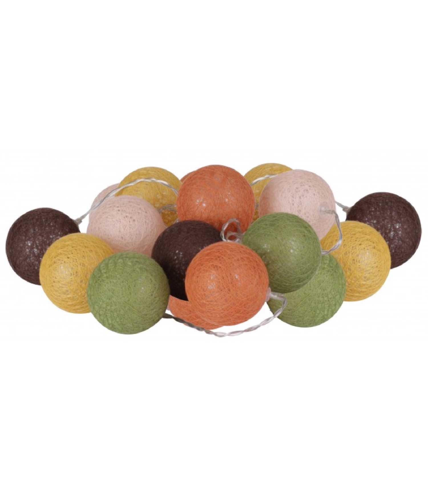 Guirlande lumineuse led sur secteur multicolore orange jaune