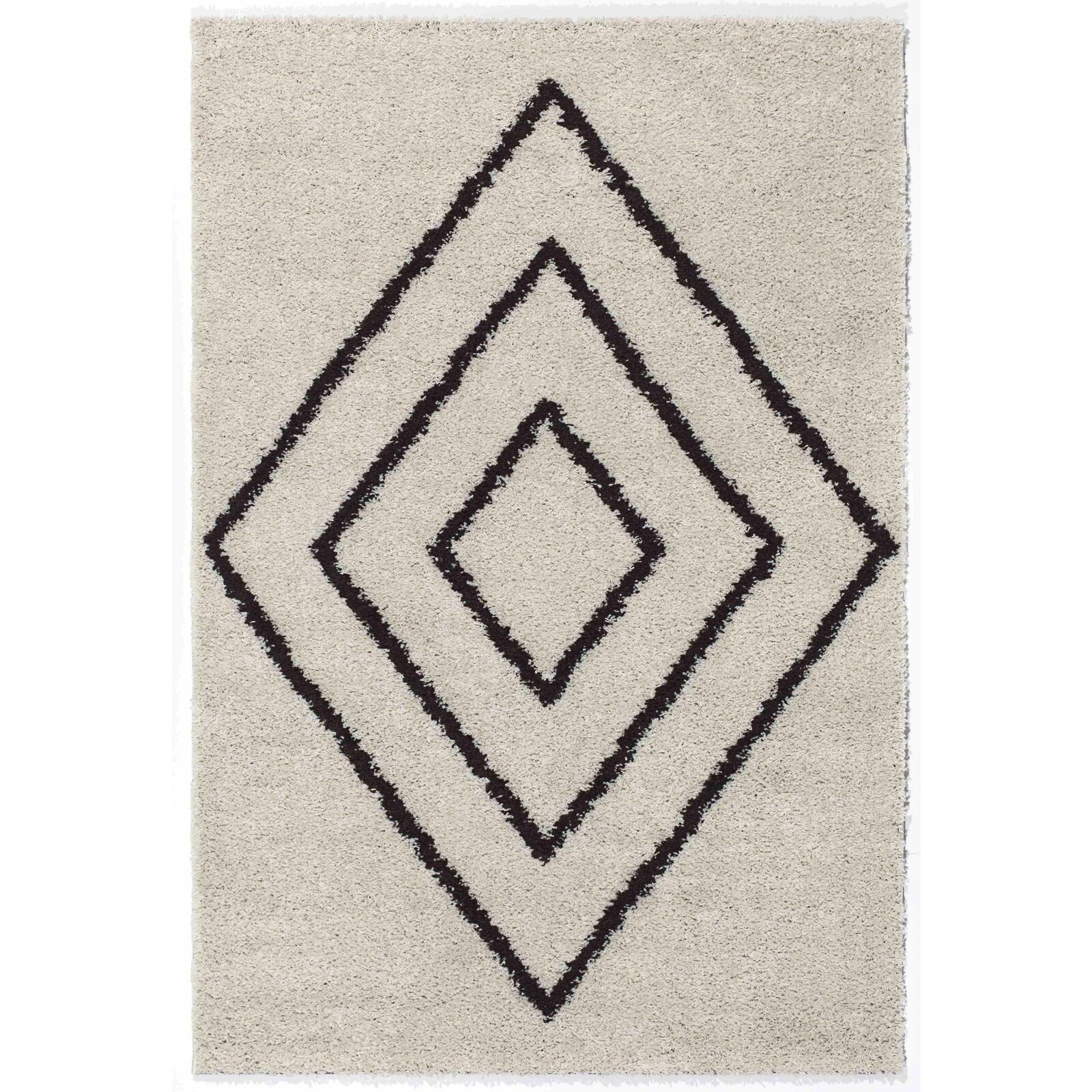 Tapis shaggy polypropylène beige 80x140 Tapis shaggy polypropylène beige 80x140